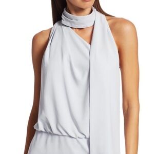 HALSTON Women's Cocktail Dress in Light Gray